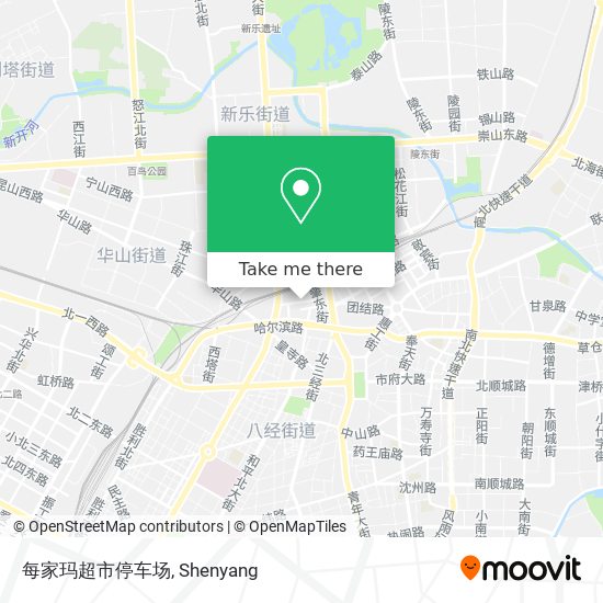 每家玛超市停车场 map