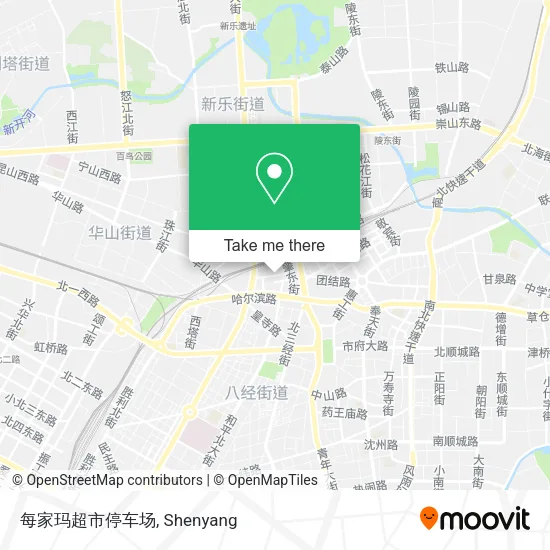 每家玛超市停车场 map