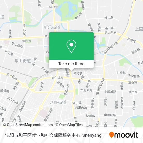 沈阳市和平区就业和社会保障服务中心 map