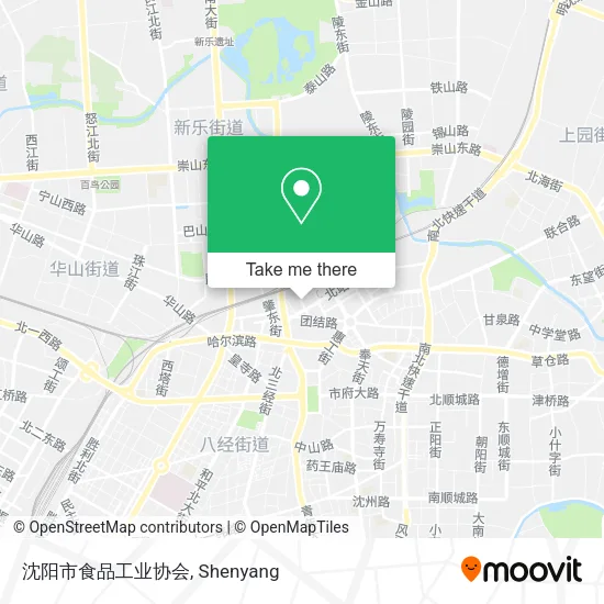 沈阳市食品工业协会 map