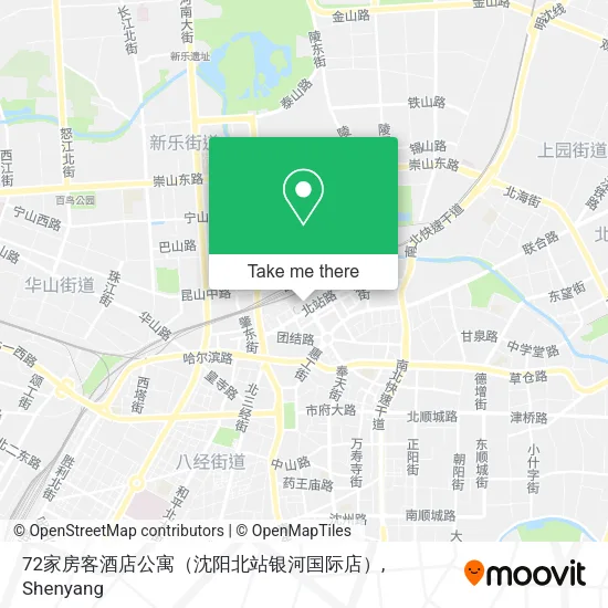 72家房客酒店公寓（沈阳北站银河国际店） map