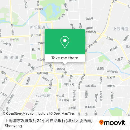 上海浦东发展银行24小时自助银行(华府大厦西南) map