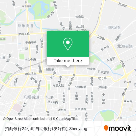 招商银行24小时自助银行(友好街) map