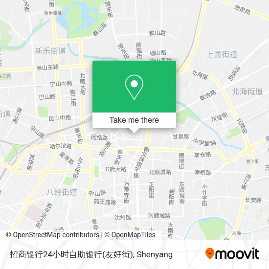 招商银行24小时自助银行(友好街) map