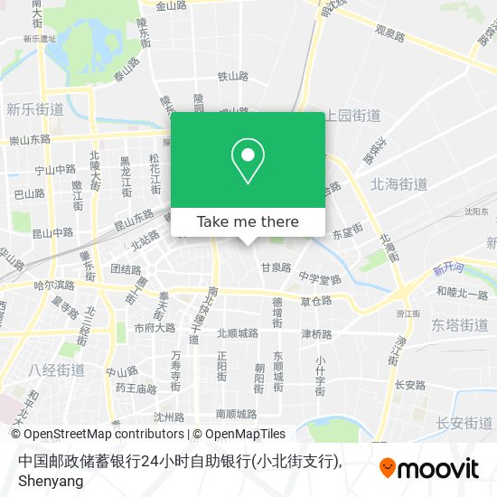 中国邮政储蓄银行24小时自助银行(小北街支行) map