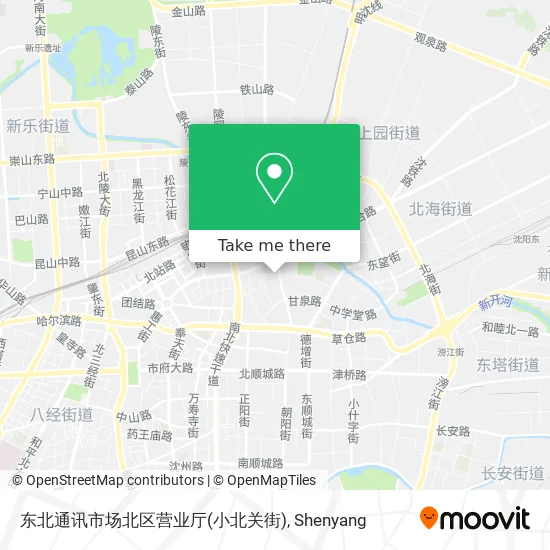 东北通讯市场北区营业厅(小北关街) map