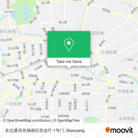 东北通讯市场南区营业厅-1号门 map