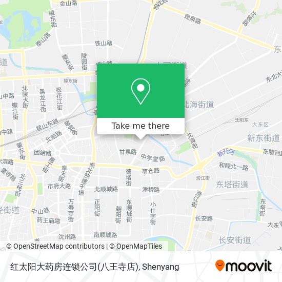 红太阳大药房连锁公司(八王寺店) map