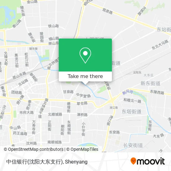 中信银行(沈阳大东支行) map