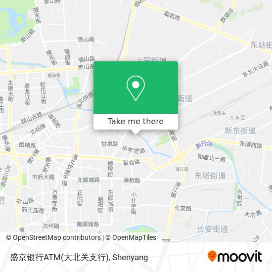 盛京银行ATM(大北关支行) map