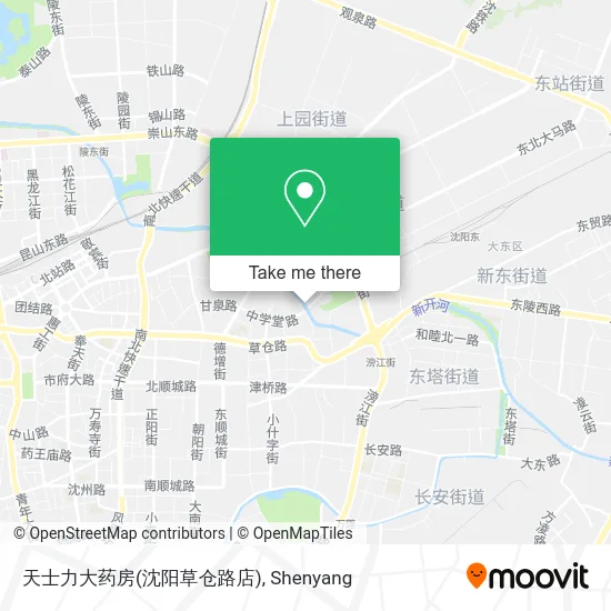 天士力大药房(沈阳草仓路店) map