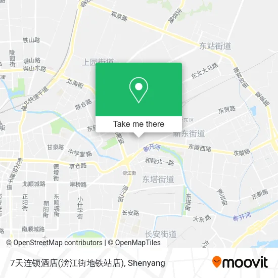 7天连锁酒店(滂江街地铁站店) map