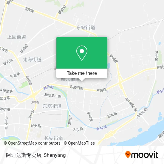 阿迪达斯专卖店 map