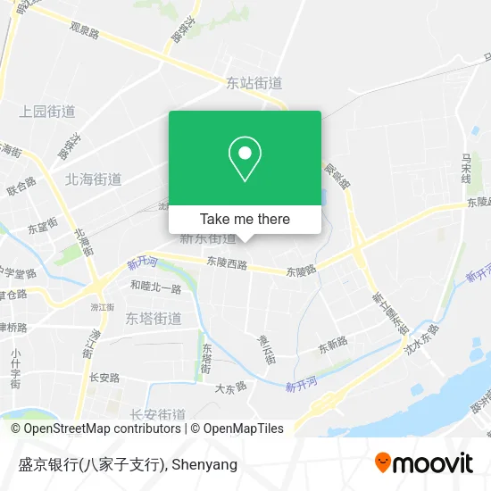 盛京银行(八家子支行) map