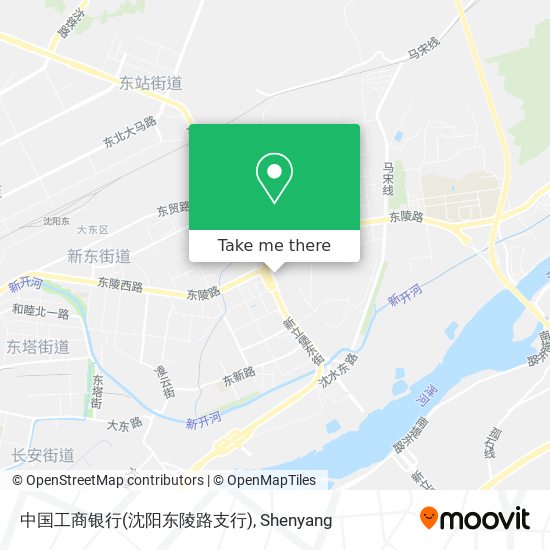 中国工商银行(沈阳东陵路支行) map