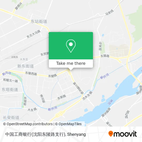 中国工商银行(沈阳东陵路支行) map