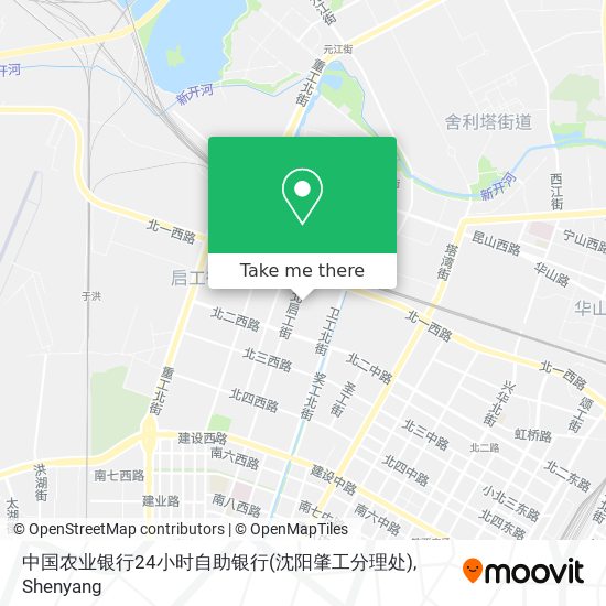 中国农业银行24小时自助银行(沈阳肇工分理处) map