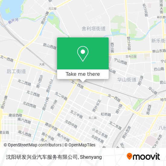 沈阳研发兴业汽车服务有限公司 map