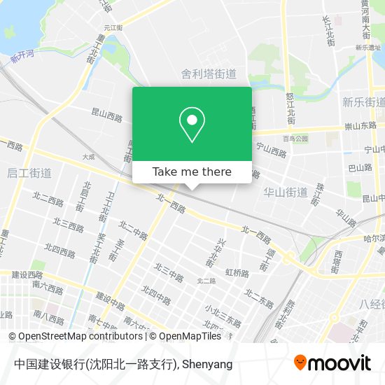 中国建设银行(沈阳北一路支行) map