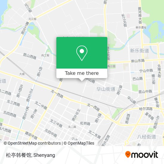 松亭韩餐馆 map