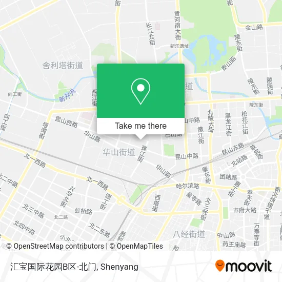 汇宝国际花园B区-北门 map