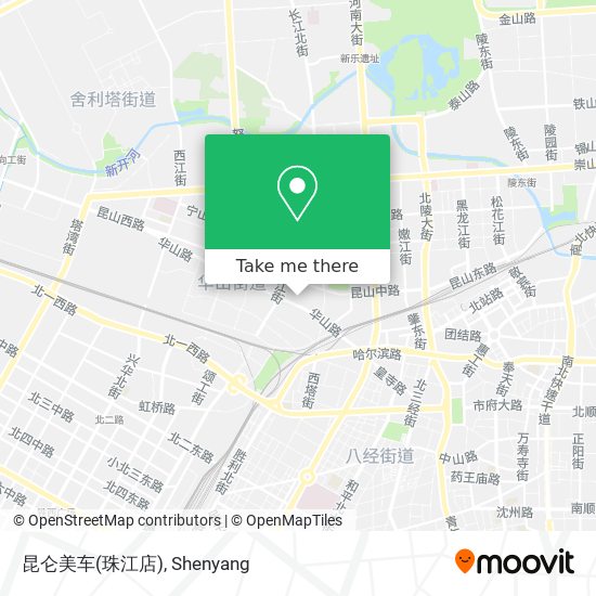 昆仑美车(珠江店) map