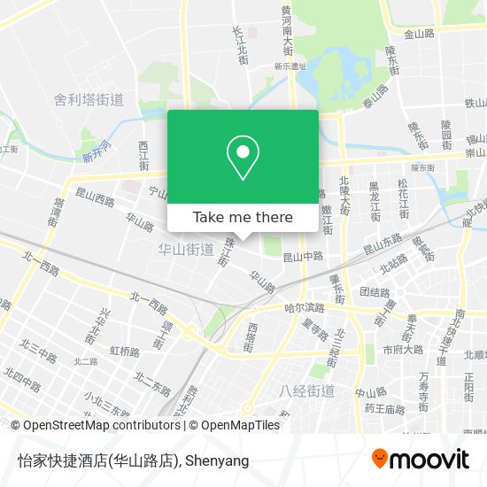 怡家快捷酒店(华山路店) map