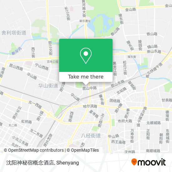 沈阳神秘宿概念酒店 map