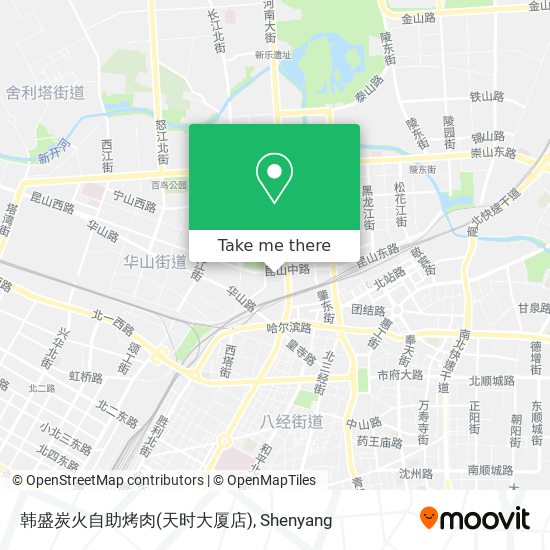 韩盛炭火自助烤肉(天时大厦店) map