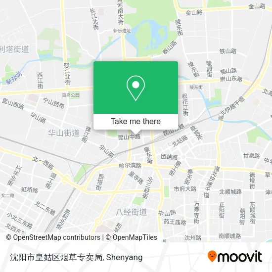 沈阳市皇姑区烟草专卖局 map