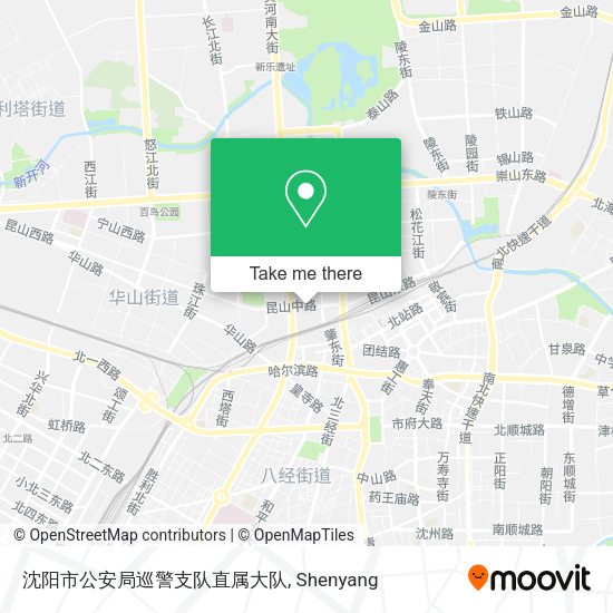 沈阳市公安局巡警支队直属大队 map