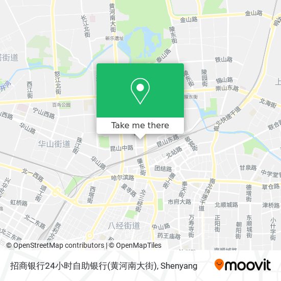 招商银行24小时自助银行(黄河南大街) map
