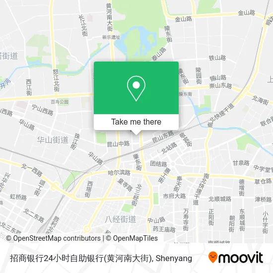 招商银行24小时自助银行(黄河南大街) map