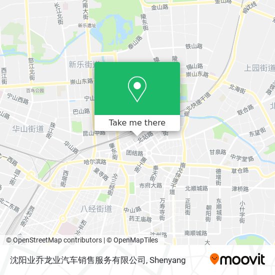 沈阳业乔龙业汽车销售服务有限公司 map