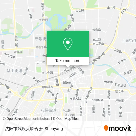 沈阳市残疾人联合会 map