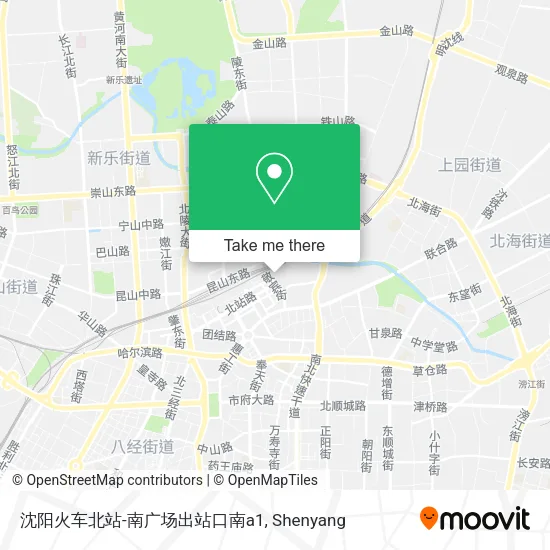 沈阳火车北站-南广场出站口南a1 map