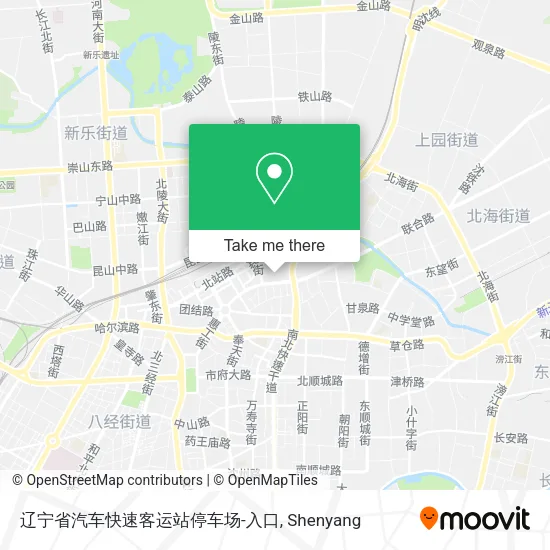 辽宁省汽车快速客运站停车场-入口 map