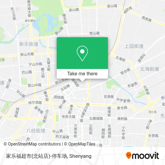 家乐福超市(北站店)-停车场 map