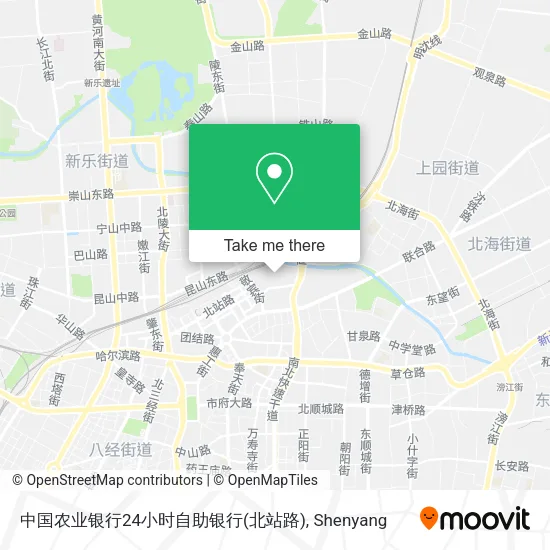 中国农业银行24小时自助银行(北站路) map