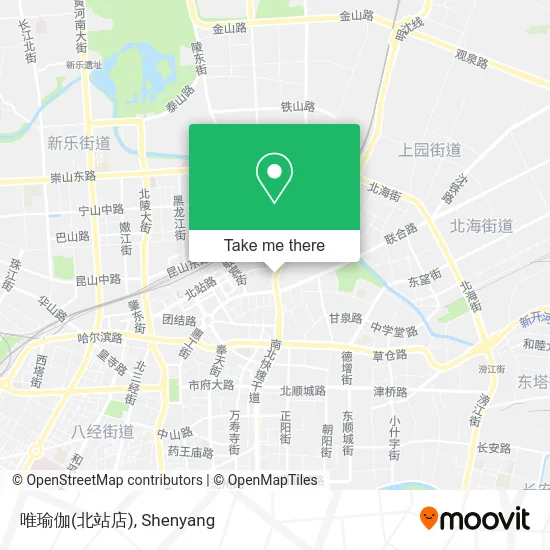 唯瑜伽(北站店) map