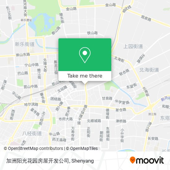 加洲阳光花园房屋开发公司 map