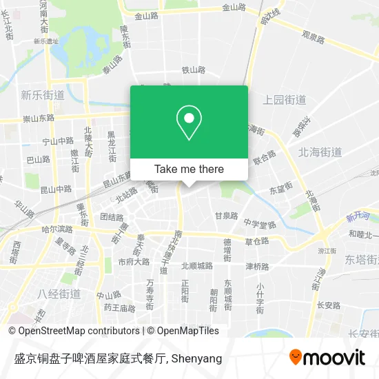 盛京铜盘子啤酒屋家庭式餐厅 map
