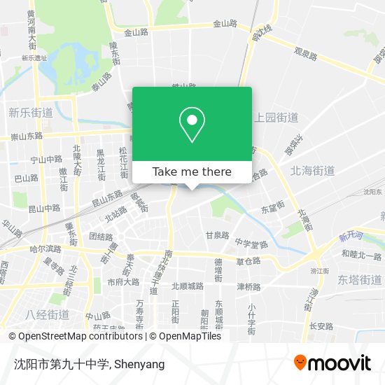 沈阳市第九十中学 map