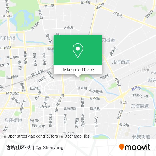 边墙社区-菜市场 map