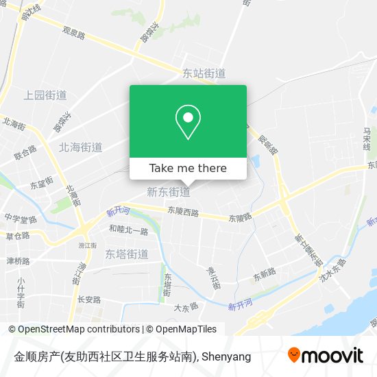 金顺房产(友助西社区卫生服务站南) map