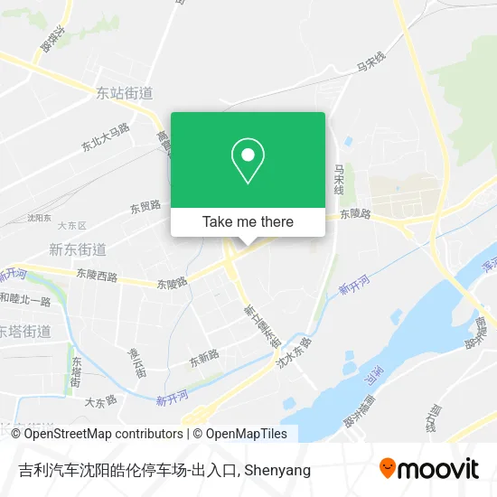吉利汽车沈阳皓伦停车场-出入口 map