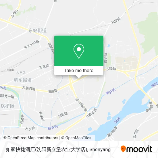 如家快捷酒店(沈阳新立堡农业大学店) map