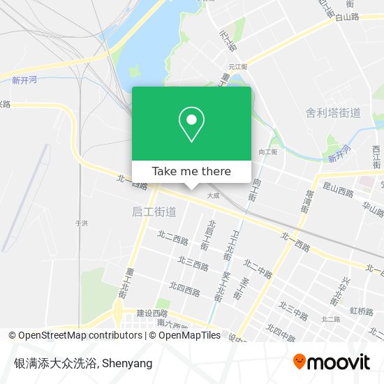 银满添大众洗浴 map