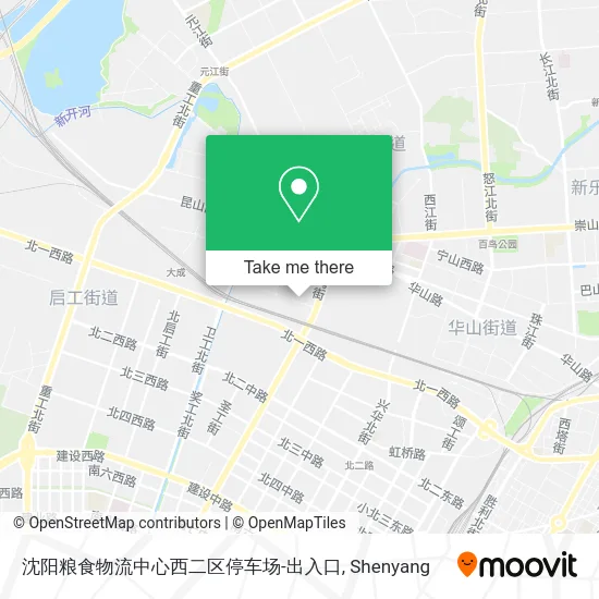 沈阳粮食物流中心西二区停车场-出入口 map