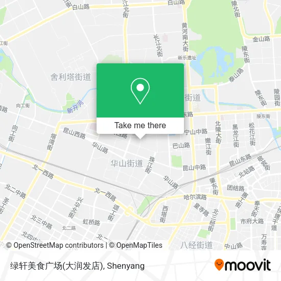 绿轩美食广场(大润发店) map